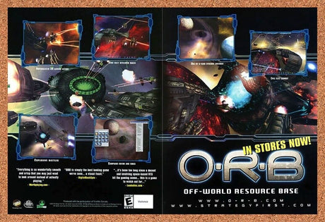 ORB PC Off-World Resource Base Original 2005 Ad Authentic Video Game Promo