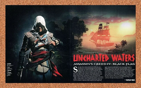 Assassin’s Creed 4 IV Black Flag Xbox Original 2013 Ad Authentic Game Promo Art