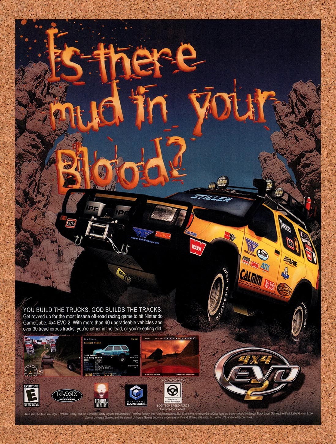 2002 4x4 EVO 2 GameCube Original Advertisement / Retro Promo v4