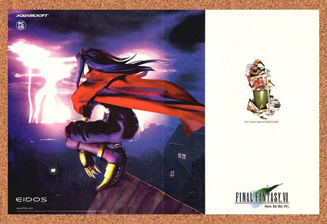 1998 Final Fantasy VII Vincent PC Original Advertisement / Retro Promo vc3