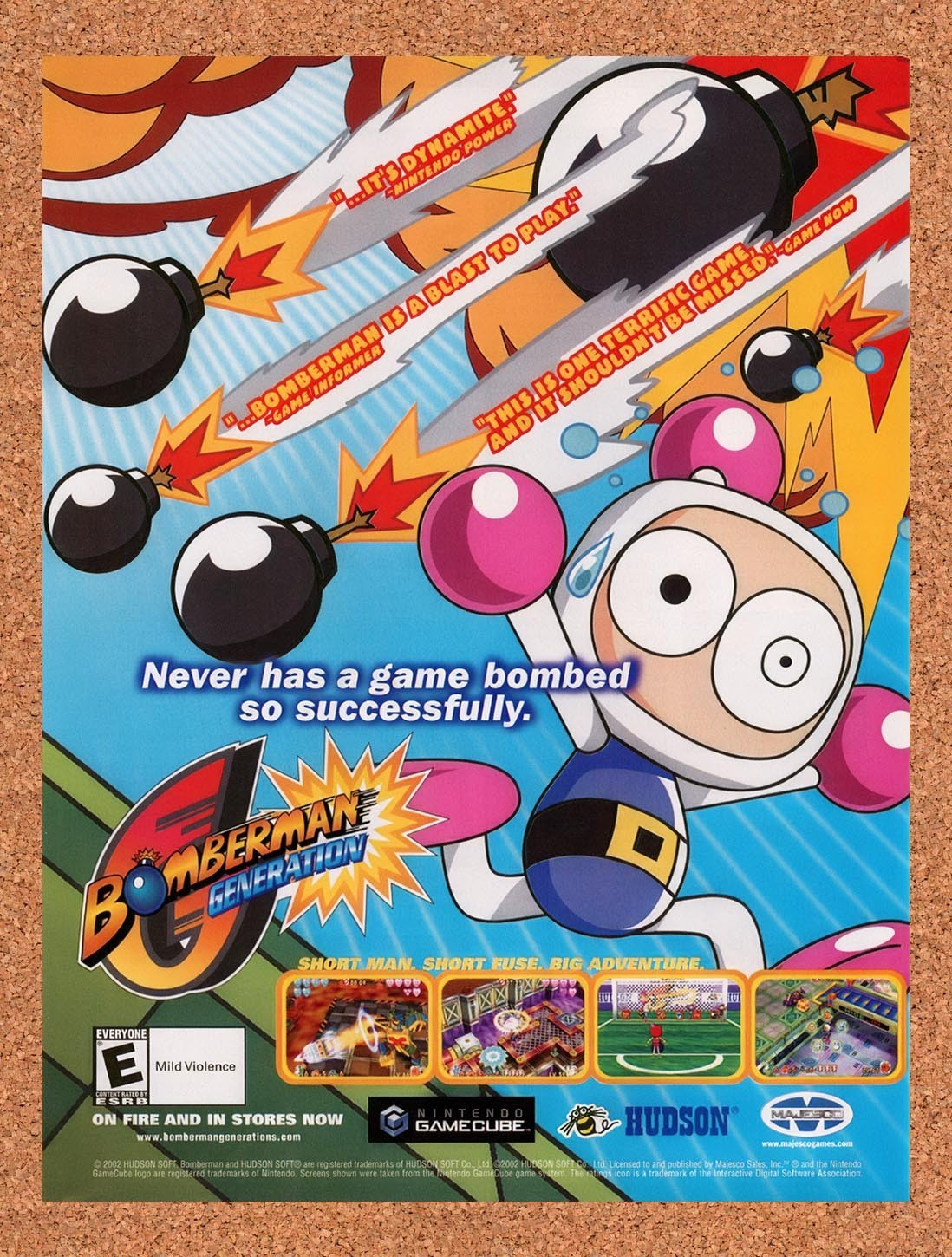 2002 Bomberman Generation GameCube Original Advertisement / Retro Promo v2