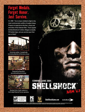 2004 ShellShock Nam 67 PC Original Advertisement / Retro Promo v1