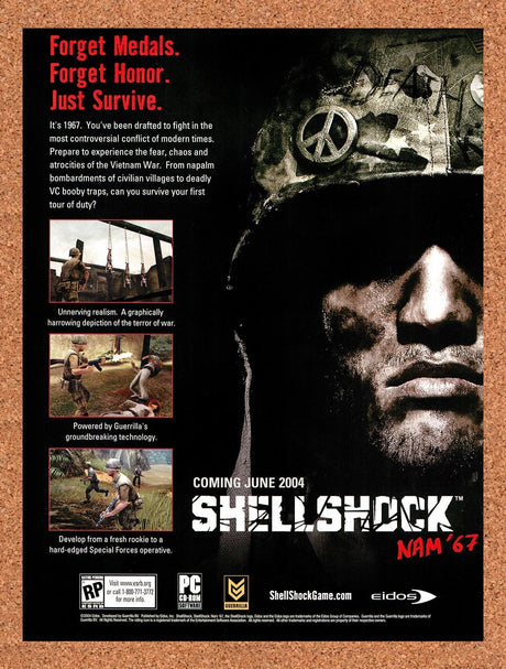 2004 ShellShock Nam 67 PC Original Advertisement / Retro Promo v1