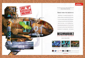 1997 MechWarrior 2 Wal-Mart Original Advertisement / Retro Promo v10
