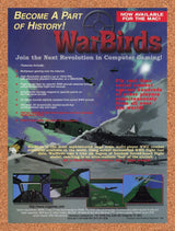1996 WarBirds PC Original Advertisement / Retro Promo v1