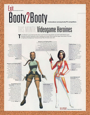 Tomb Raider PC Original 2003 Ad Authentic Video Game Booty 2 Booty Review Lara