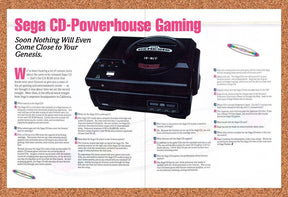 1992 Sega CD Console Original Advertisement / Retro Wall Art v2