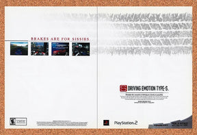 2001 Driving Emotion Type-S PS2 Original Advertisement / Retro Promo v1