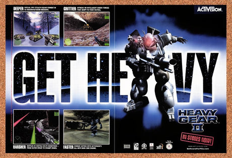 1999 Heavy Gear II PC Original Advertisement / Retro Promo v3