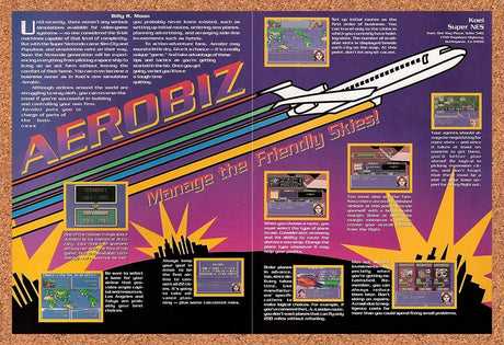 1993 Aerobiz NES Original Advertisement / Retro Promo vr1