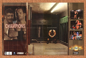 Original 2004 WWE Day Of Reckoning GameCube Vintage Print Ad - Video Game Promo
