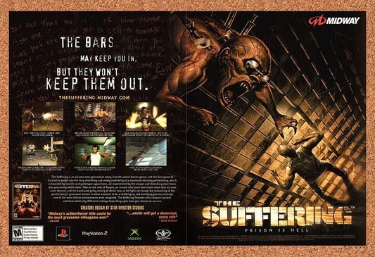 Original 2003 The Suffering Xbox Vintage Print Ad - Video Game Promo Wall Art 4