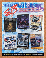 StarCraft PC Original 2002 Ad Authentic EB Games Blizzard Video Game Promo