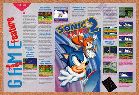 1992 Sonic 2 Genesis Original Advertisement / Retro Promo vr1