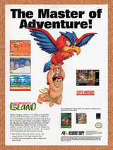 1992 Super Adventure Island SNES Original Advertisement / Retro Wall Art v1