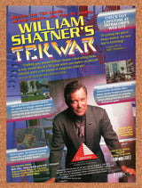 1995 William Shatners Tek War PC Original Advertisement / Retro Promo v2