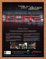 Gore PC Original 2004 Ad Authentic Dreamcatcher FPS Shooter Video Game Promo v1