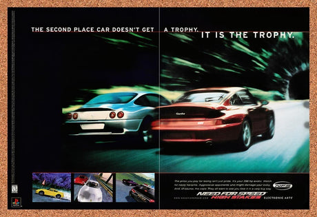 1999 Need For Speed High Stakes PS1 Original Advertisement / Retro Promo v1