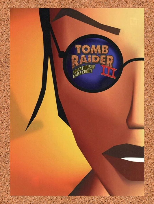 Tomb Raider III PS1 Original 1999 Ad Authentic PlayStation Video Game Promo