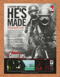 Rainbow Six Covert Ops PC Original 2002 Ad Authentic Clancy Video Game Promo