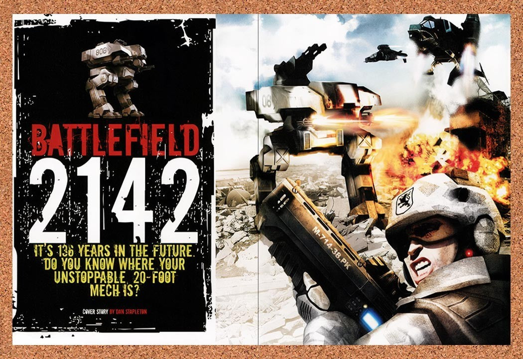 2006 Battlefield 2142 PC Original Advertisement / Retro Promo vr2