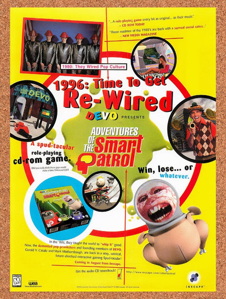 1996 Adventures Of The Smart Patrol PC Original Advertisement / Retro Promo v1