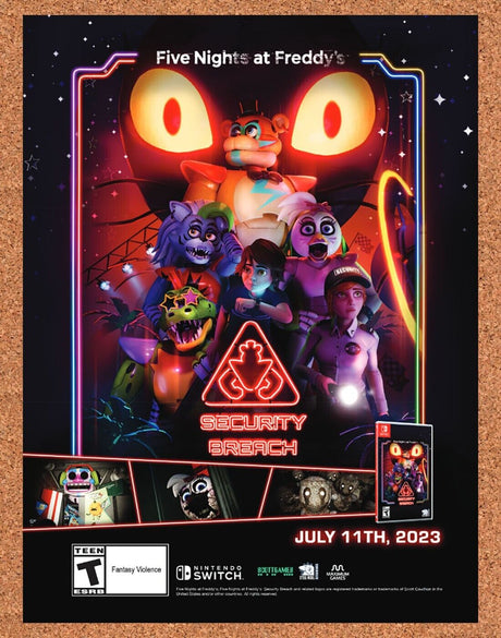 Five Nights At Freddys Security Breach Switch Original 2023 Ad - Game Promo