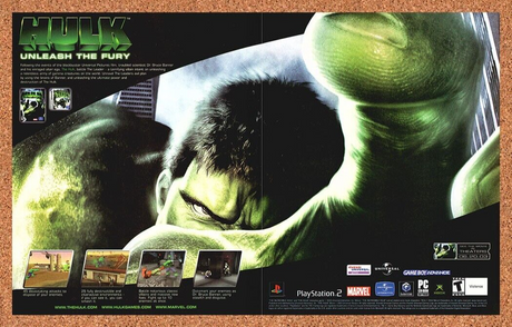 Hulk Unleash The Fury PS2 Original 2007 Ad Authentic Video Game Wall Art Promo