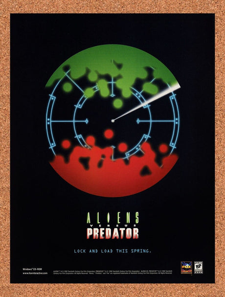 1999 Aliens Vs Predator PC Original Advertisement / Retro Wall Art v4
