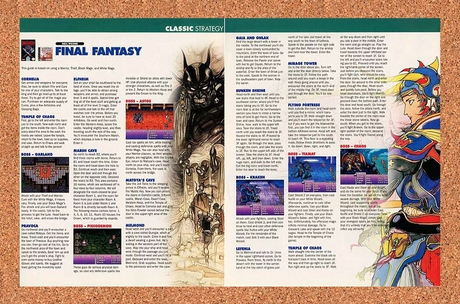 Final Fantasy NES Original 2005 Ad Authentic Yoshitaka Amano Art Game Promo