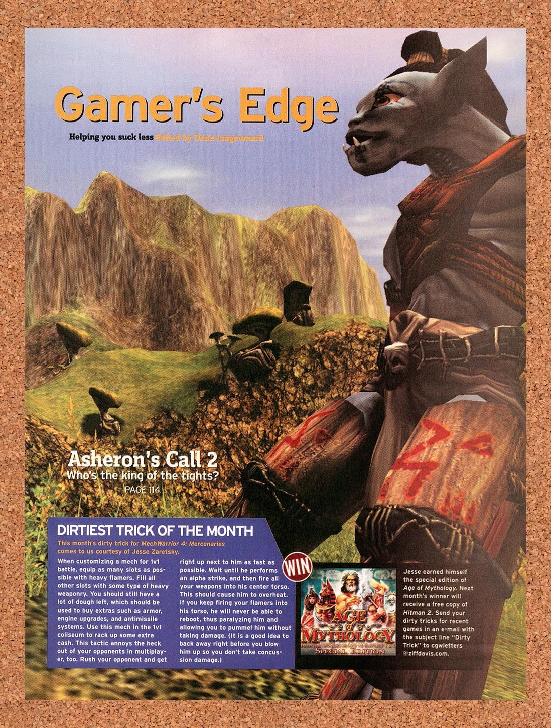 2003 Asheron's Call 2 PC Original Advertisement / Retro Promo vr1