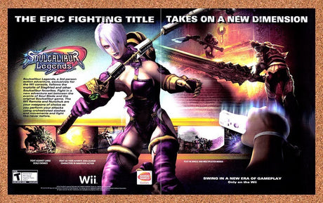 2007 SoulCalibur Legends Wii Original Advertisement / Retro Promo v1