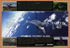 1998 Falcon 4.0 PC Original Advertisement / Retro Promo v3