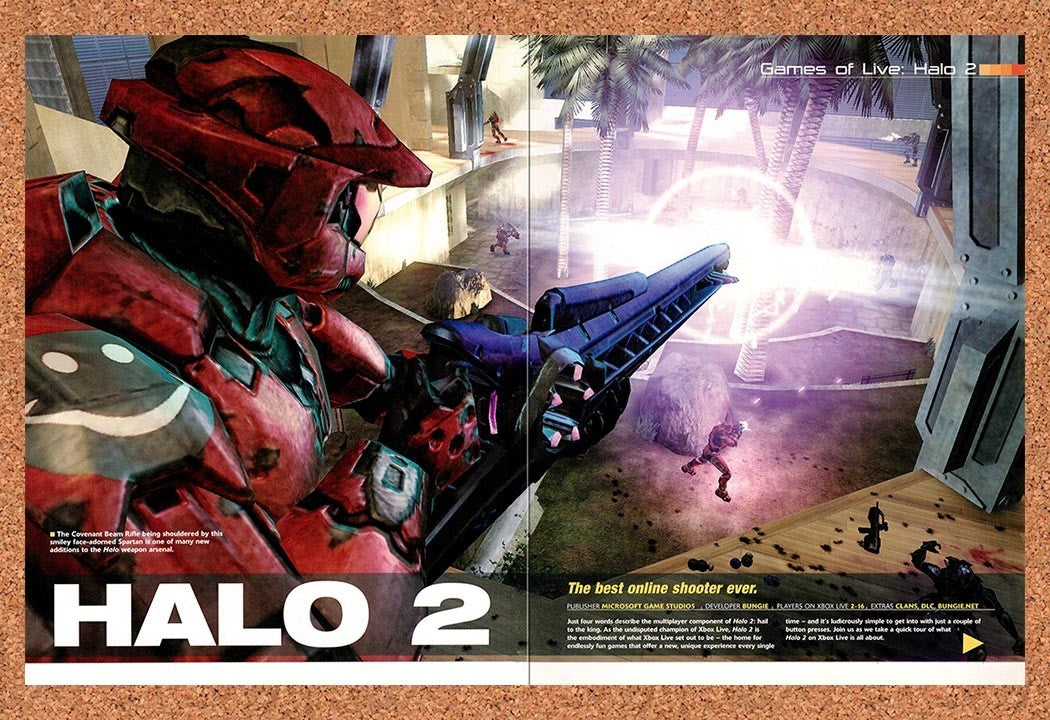 2004 Halo 2 Xbox Live Original Advertisement / Retro Promo vr6