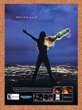 Metroid Zero Mission GBA Original 2004 Ad Authentic Nintendo Game Promo
