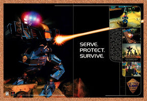1998 Future Cop LAPD PS1 Original Advertisement / Retro Promo v1
