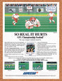 1987 GFL Championship Football Amiga Original Advertisement / Retro Wall Art v1