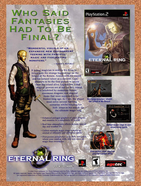 2001 Eternal Ring PS2 Original Advertisement / Retro Promo v1