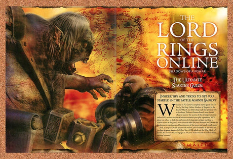 2007 Lord Of The Rings Online Shadows Of Angmar PC Original Ad / Promo vr1