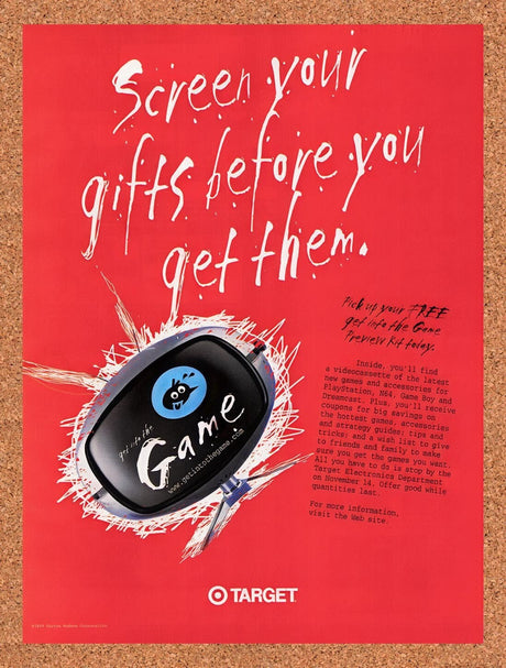 1999 Target Get Into The Game Promotion Original Ad / Retro Wall Art v7