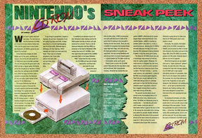 1993 Nintendo SNES CD-ROM Original Advertisement / Retro Wall Art v5