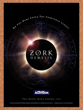1996 Zork Nemesis PC Original Advertisement / Retro Promo v3