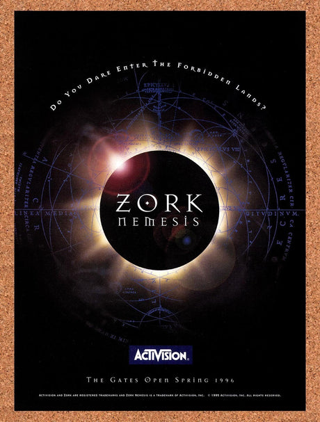 1996 Zork Nemesis PC Original Advertisement / Retro Promo v3
