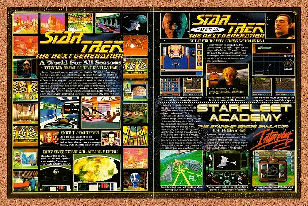 1993 Star Trek The Next Generation Genesis Original Ad / Retro Wall Art v4