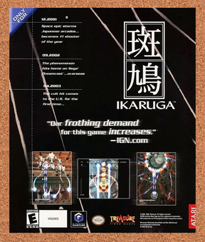 Ikaruga GameCube Original 2006 Ad Authentic Nintendo FPS Video Game Promo