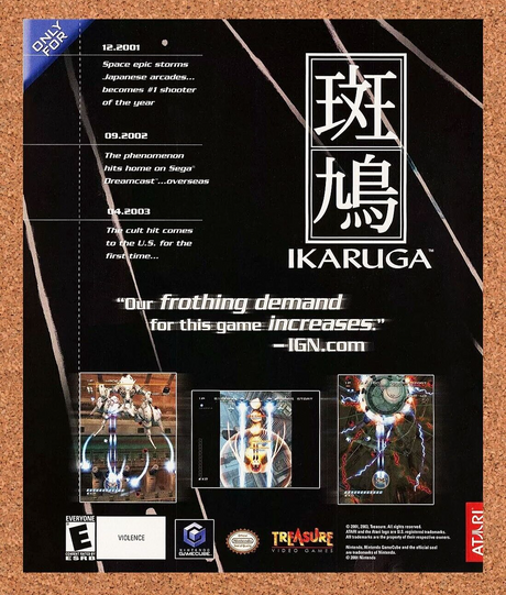 Ikaruga GameCube Original 2006 Ad Authentic Nintendo FPS Video Game Promo