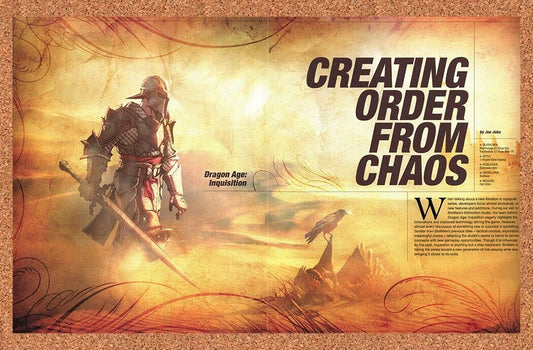 Dragon Age Inquisition PS4 Original 2012 Print Ad Authentic RPG Video Game Promo