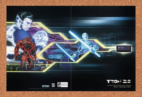 Tron 2.0 PC Original 2004 Ad Authentic Windows FPS Video Game Promo