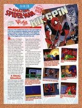 1993 Amazing Spider-Man vs The Kingpin Sega CD Original Ad / Promo vr2