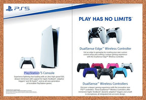 Sony PlayStation 5 Console Original 2023 Ad - Video Game Display Promo